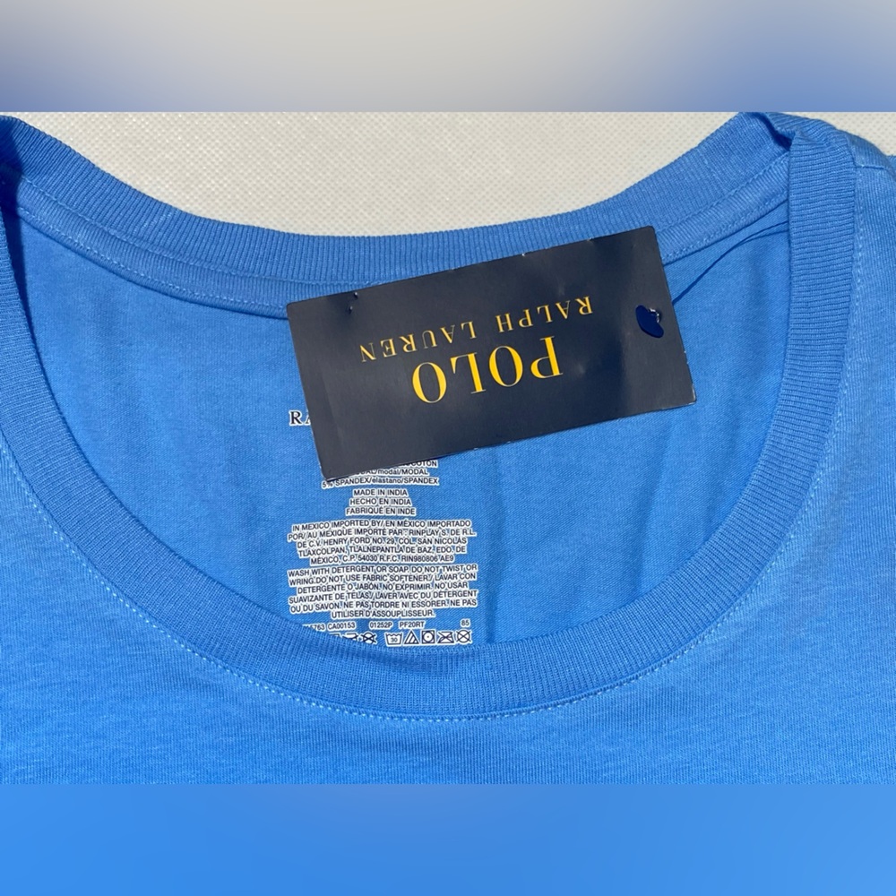 NEW Big & Tall Polo Ralph Lauren Beach Club Short Sleeve TShirt Cotton Bld Blue - Picture 5 of 8